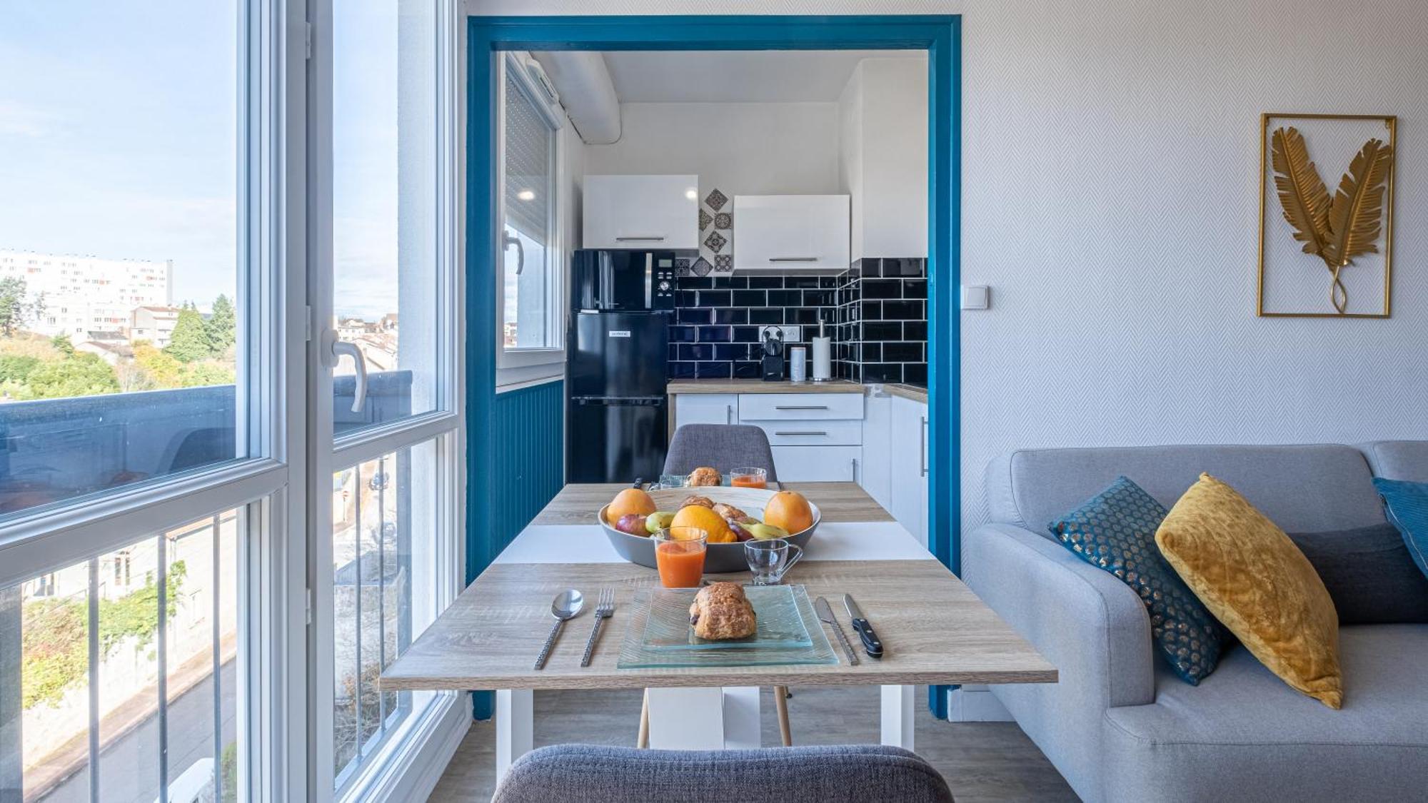Bleu Paon - Welc'home Apartment Limoges